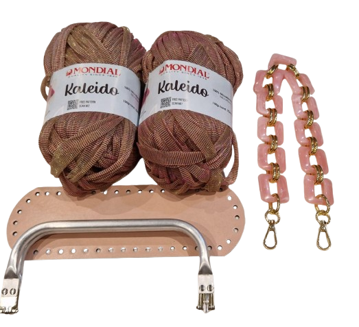 Kit borsa clutch con fettuccia Kaleido