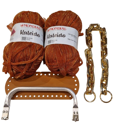 Kit borsa clutch con fettuccia Kaleido