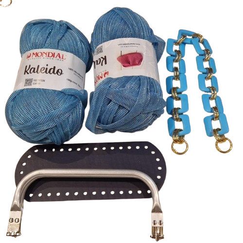 Kit borsa clutch con fettuccia Kaleido