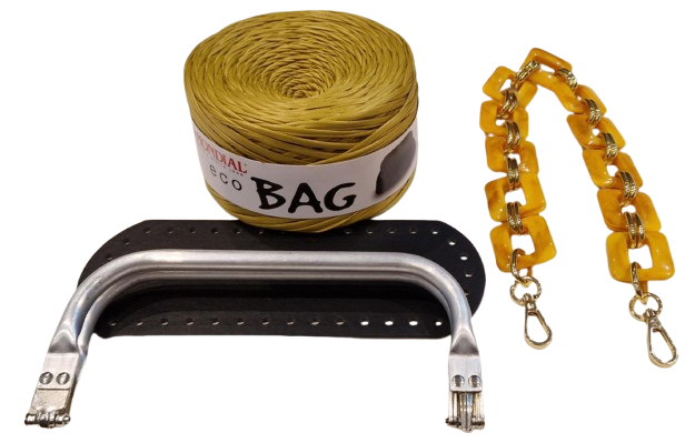 Kit borsa clutch con fettuccia ecobag
