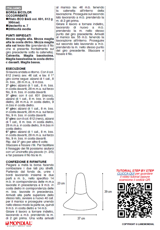 Tutorial borsa Bicolor ecobag
