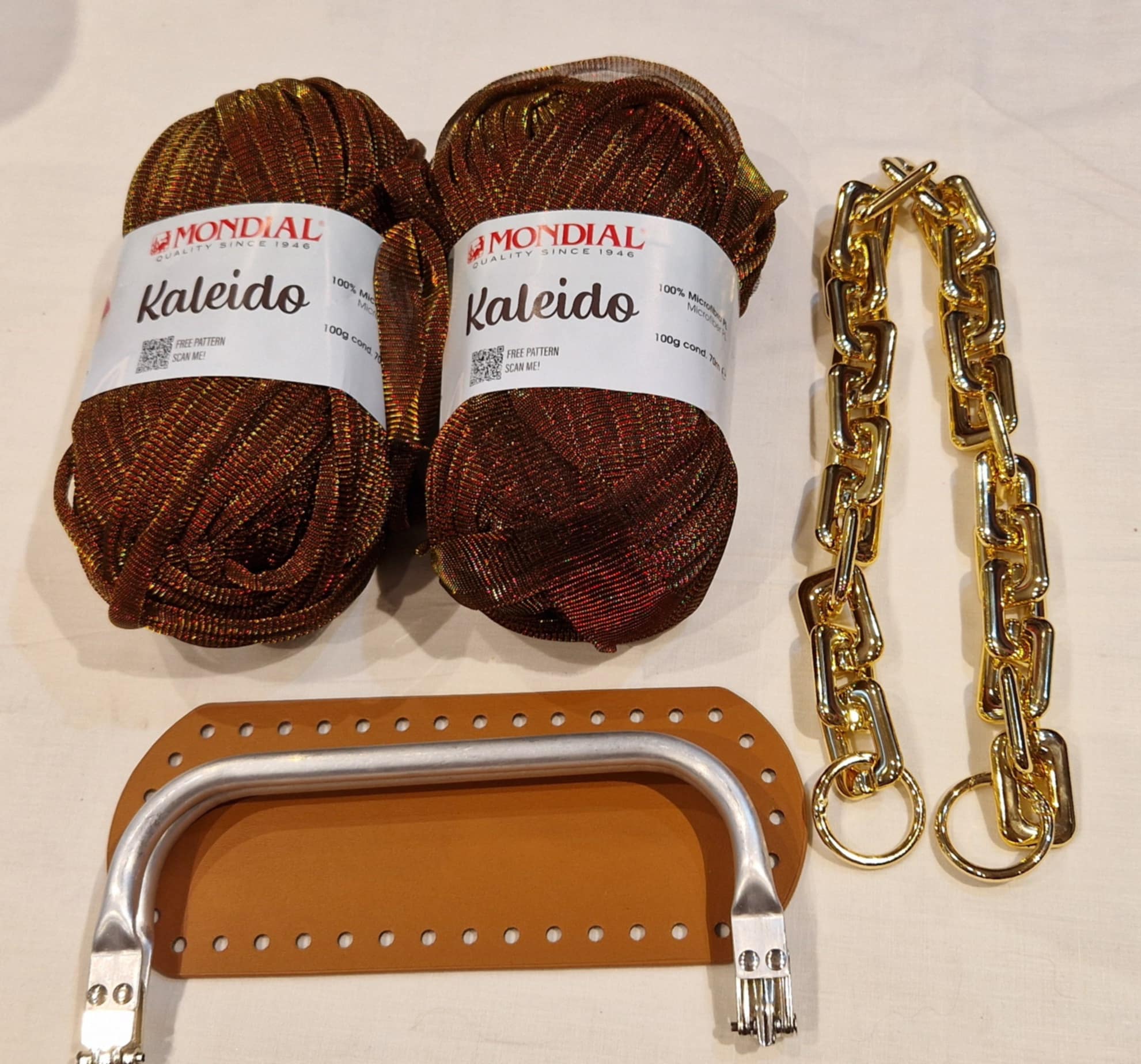 Kit borsa clutch con fettuccia Kaleido