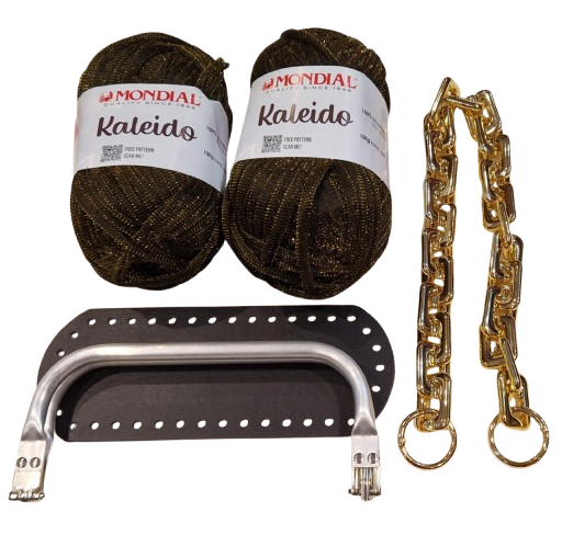 Kit borsa clutch con fettuccia Kaleido