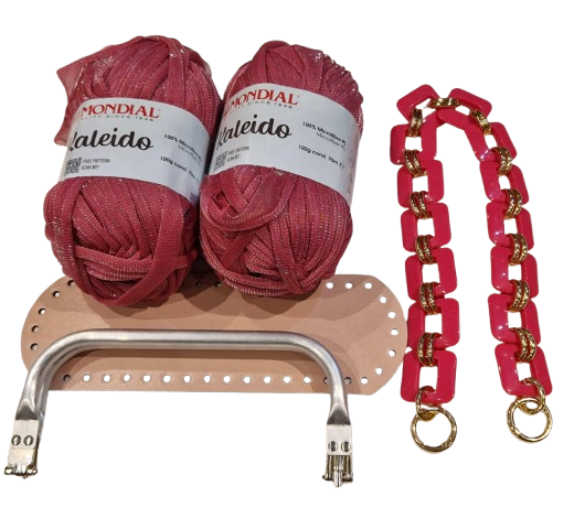 Kit borsa clutch con fettuccia Kaleido