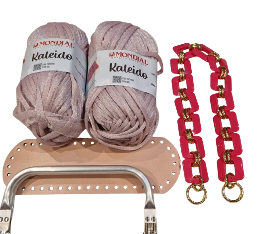 Kit borsa clutch con fettuccia Kaleido