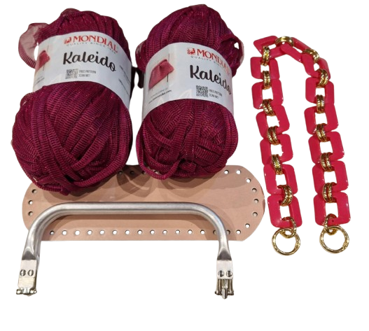Kit borsa clutch con fettuccia Kaleido
