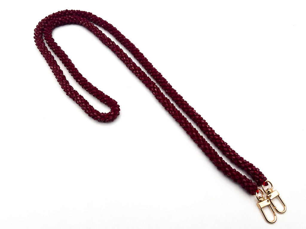 Tracolla cristallo con ganci 130 cm