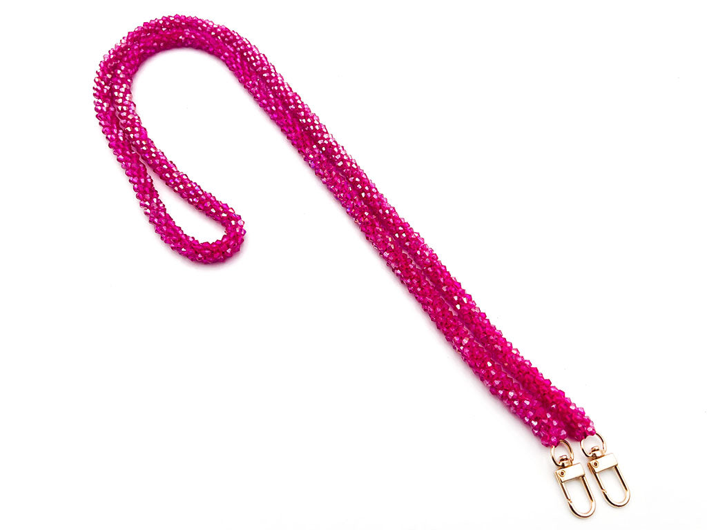 Tracolla cristallo con ganci 130 cm