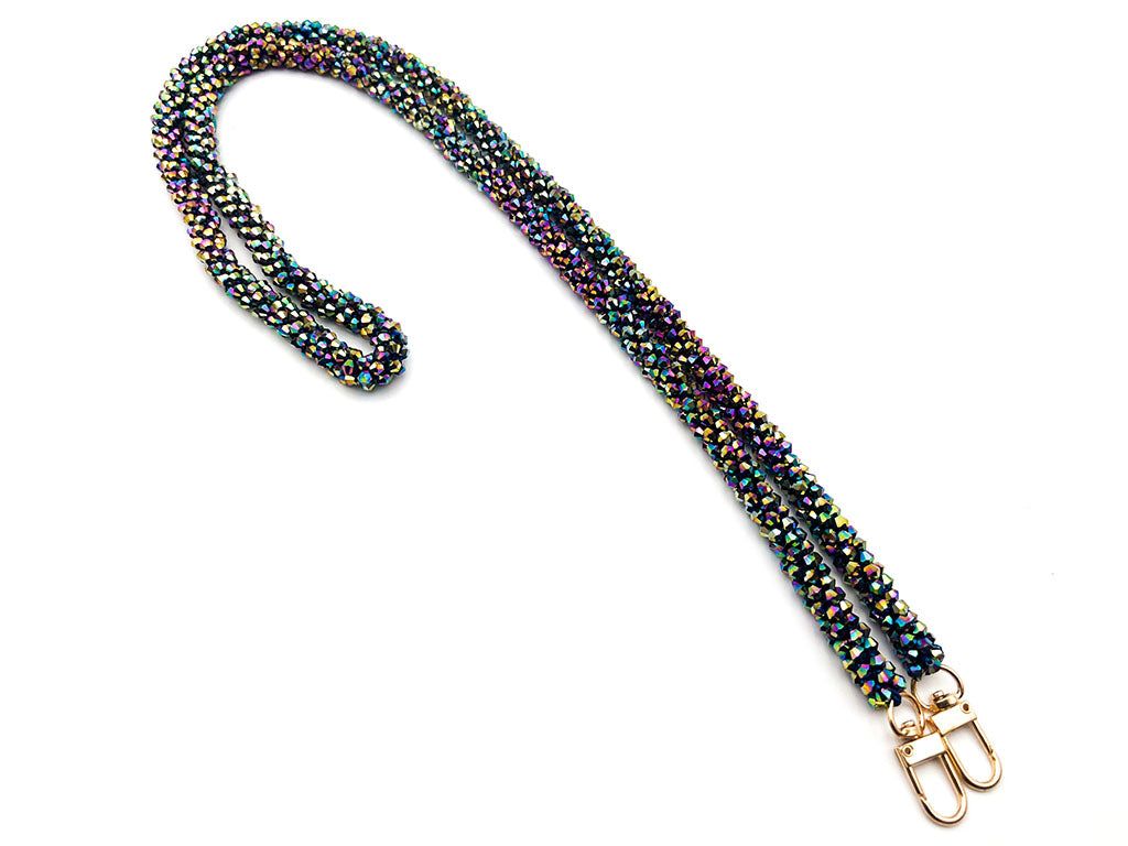 Tracolla cristallo con ganci 130 cm