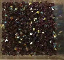 SwarovskI bicono 4mm Aurore Boreale 1