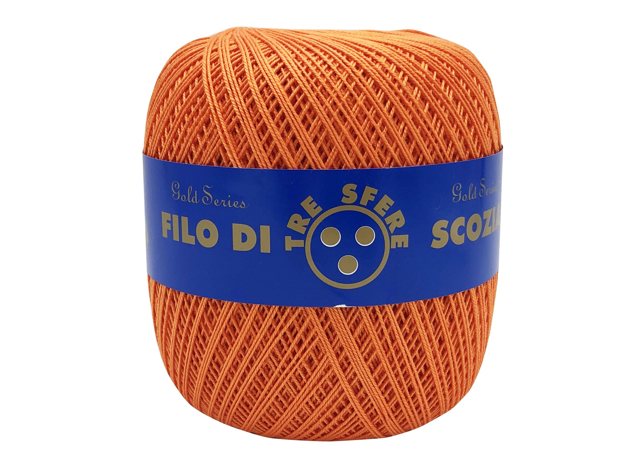 Cotone filo di scozia colorato. Titolo 8