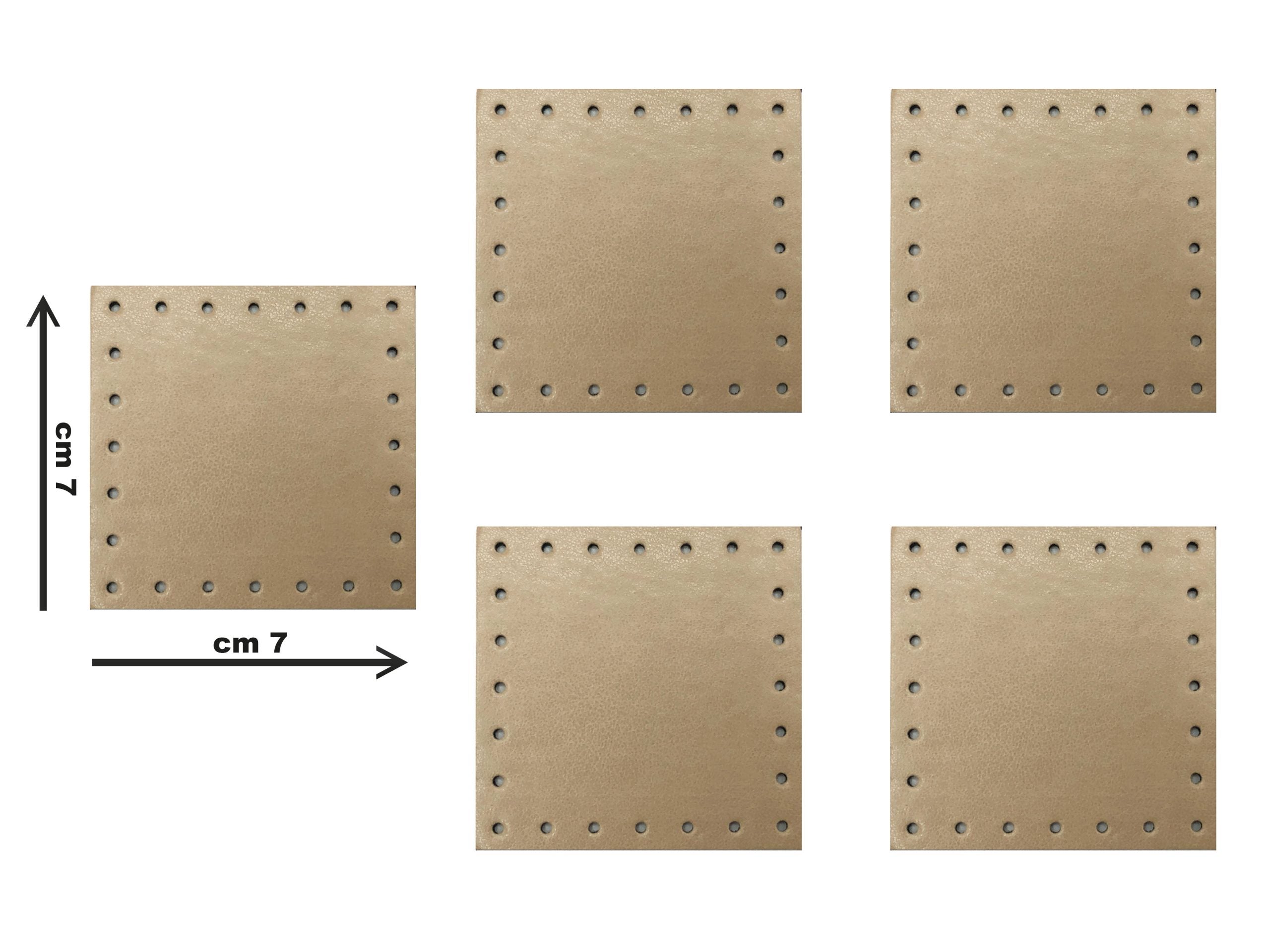 5 mattonelle per borsa in pelle oppure ecopelle