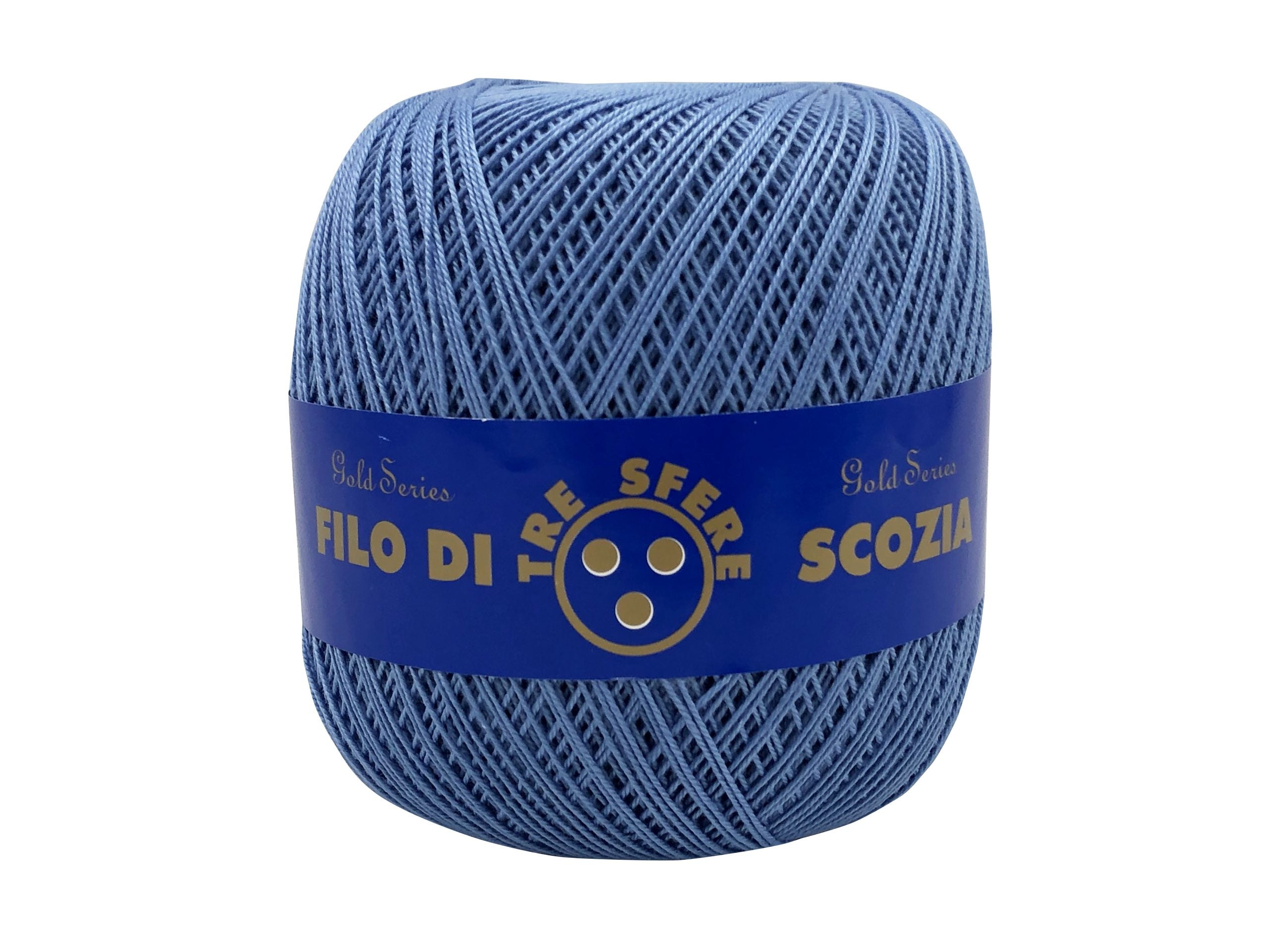 Cotone filo di scozia colorato. Titolo 8