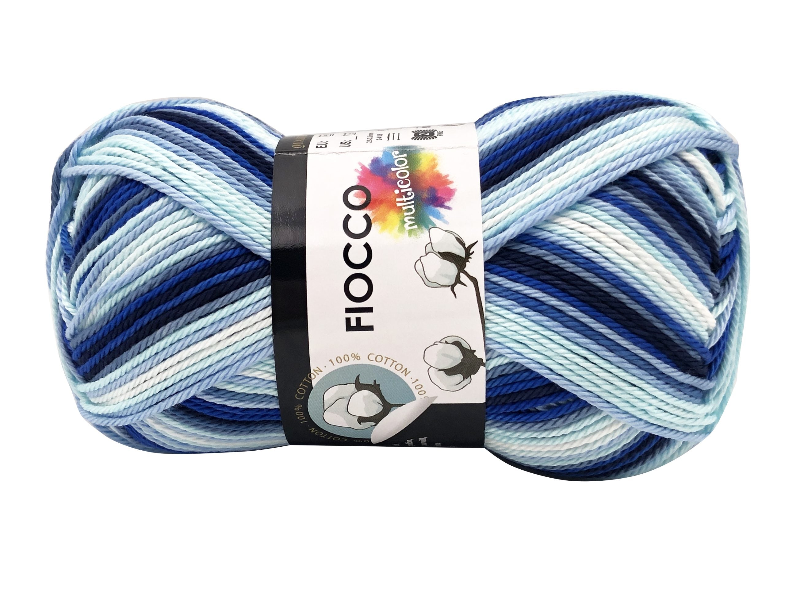 Cotone fiocco multicolor. Gomitolo