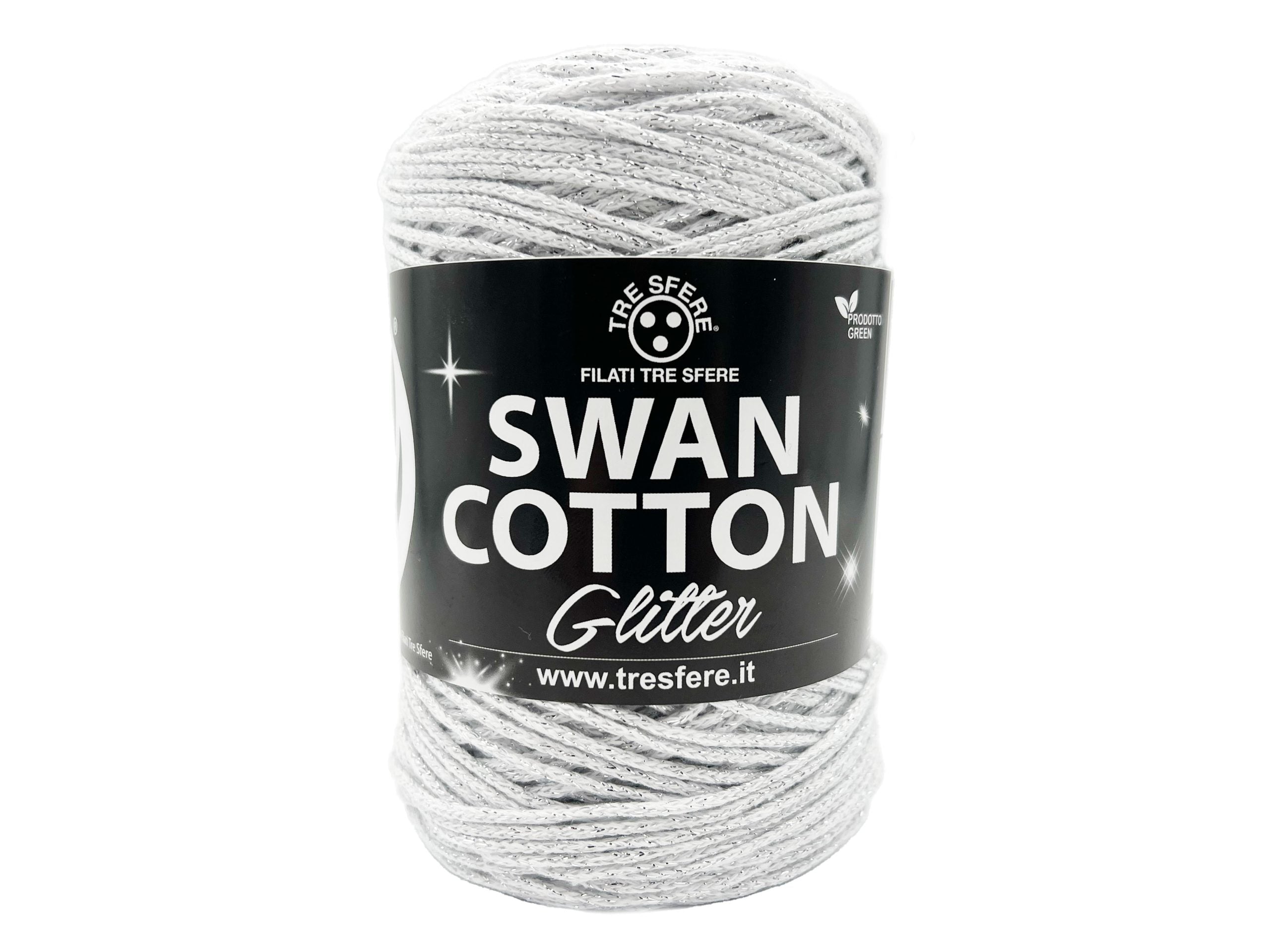 Swan cotton glitter