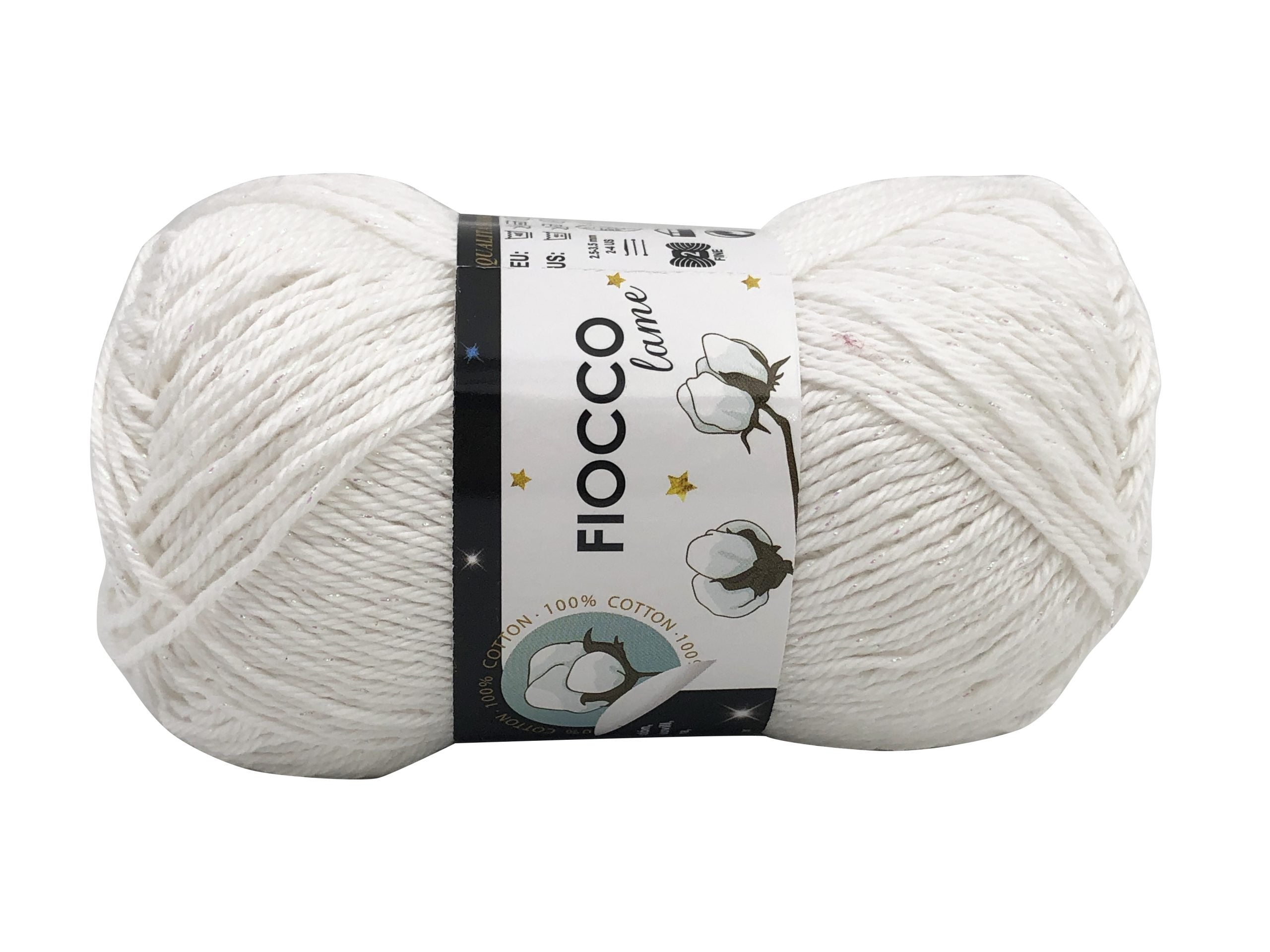 Cotone fiocco lamè. Confezione