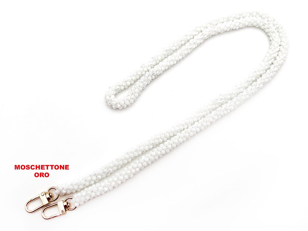 Tracolla cristallo con ganci 130 cm