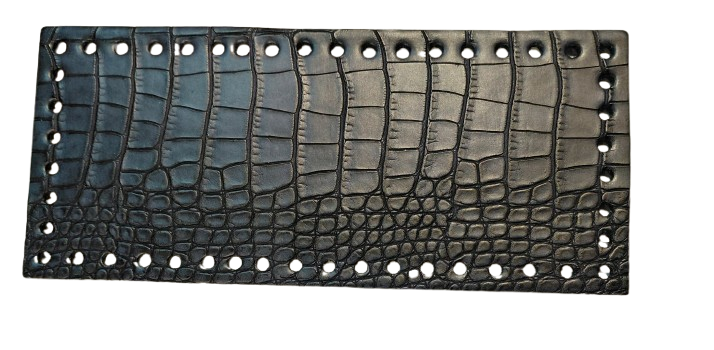 Fondo rettangolare in vera pelle 23×10 cm