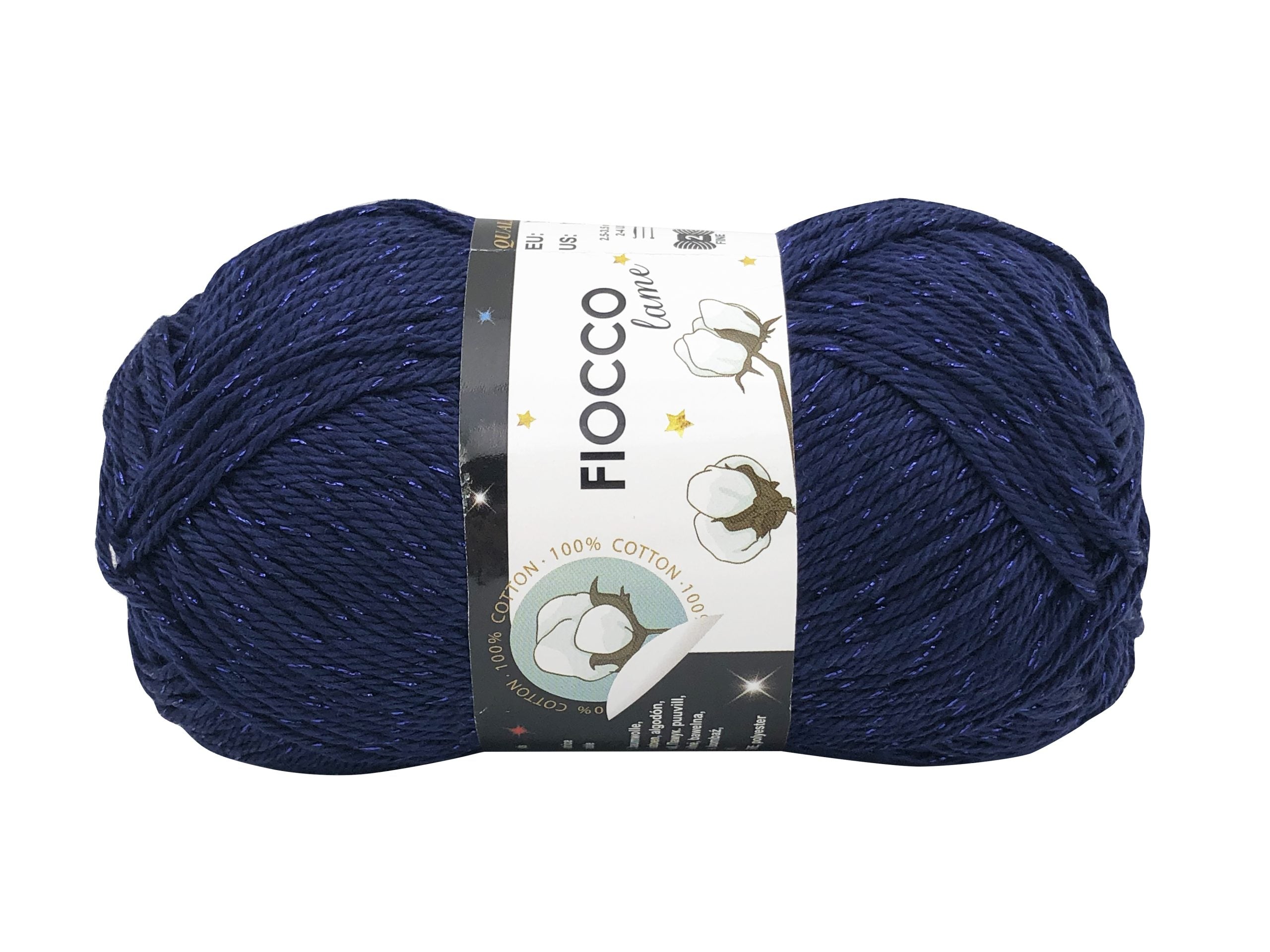 Cotone fiocco lamè. Confezione