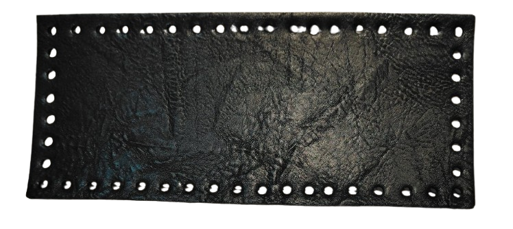 Fondo rettangolare in vera pelle 23×10 cm