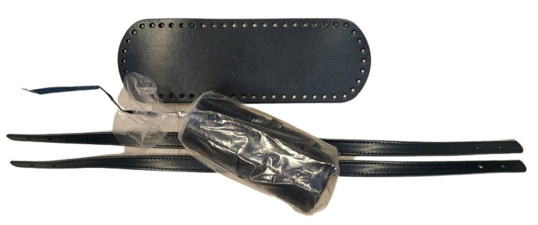 Kit borsa con rafia lucida