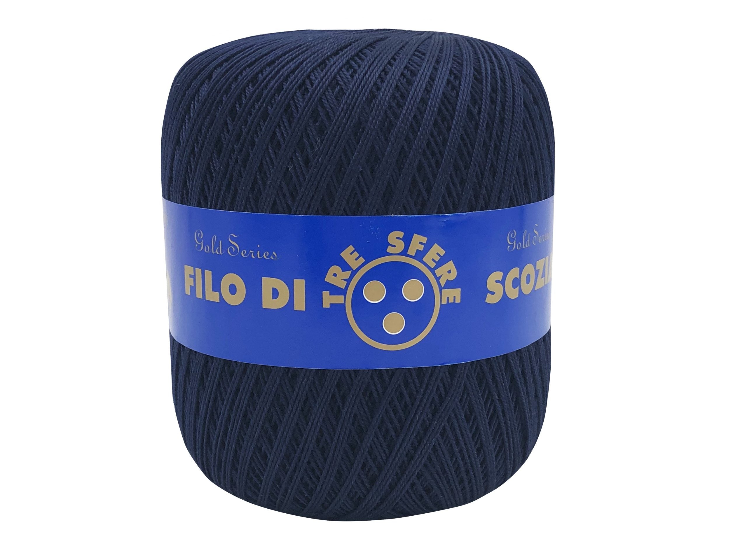 Cotone filo di scozia colorato. Titolo 8