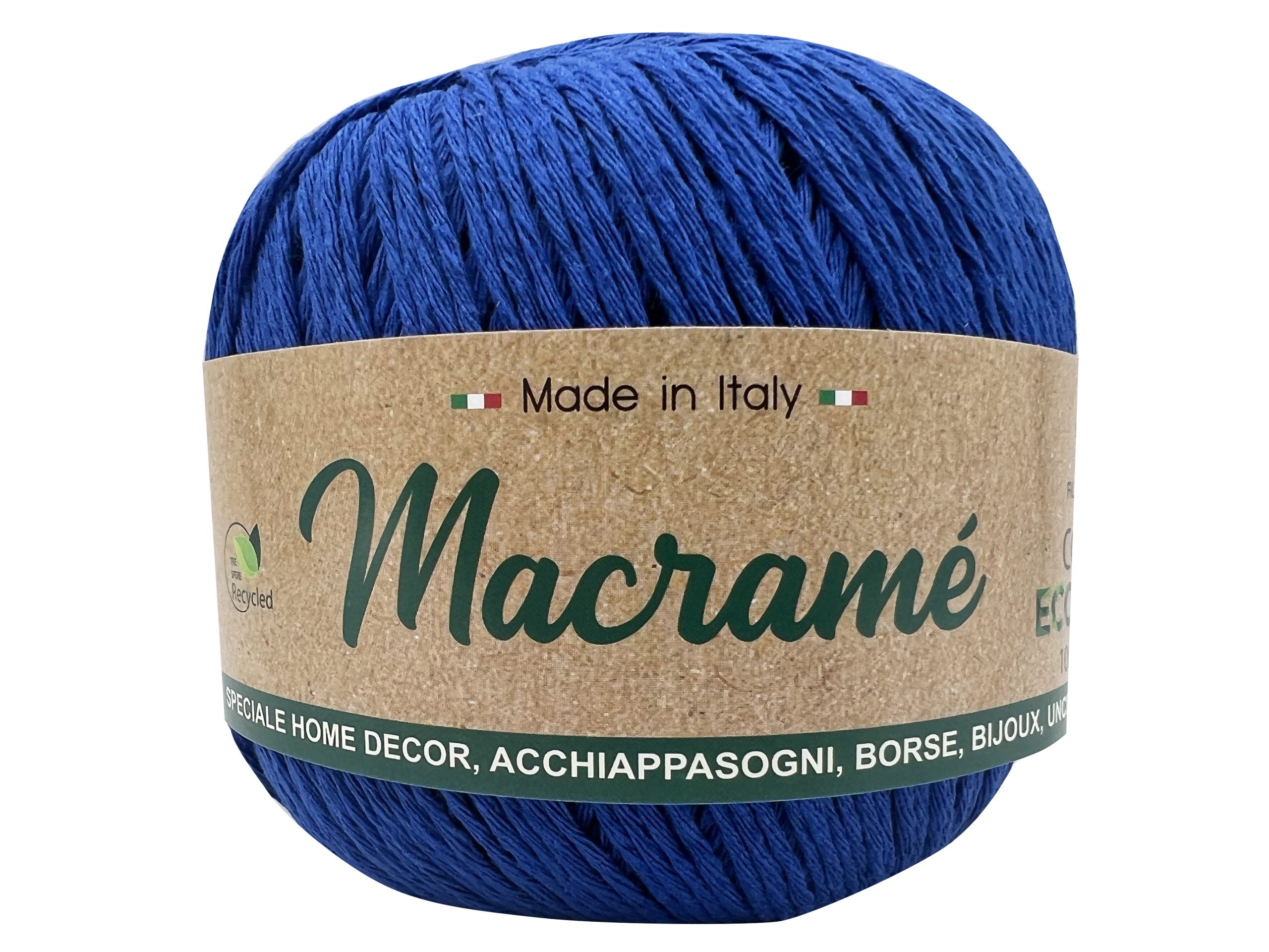 Cordoncino macramè barbante. Confezione