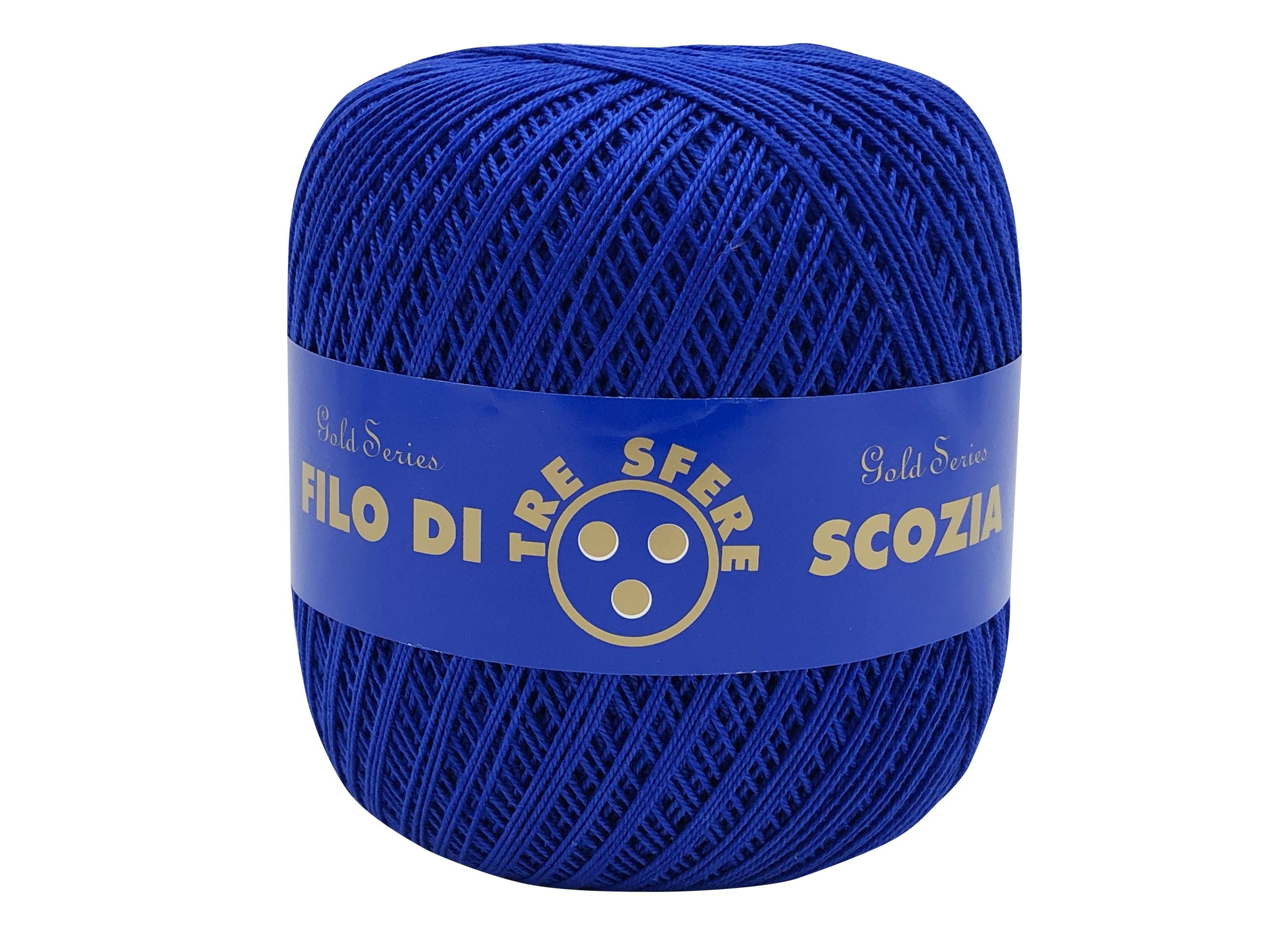 Cotone filo di scozia colorato. Titolo 8