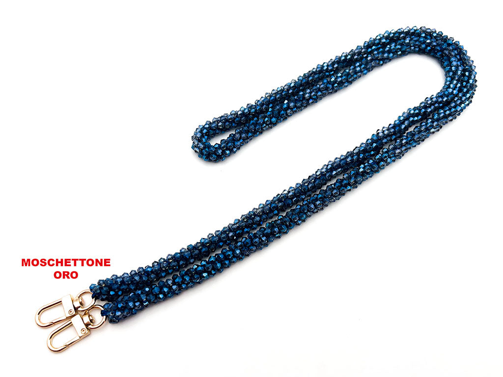 Tracolla cristallo con ganci 130 cm