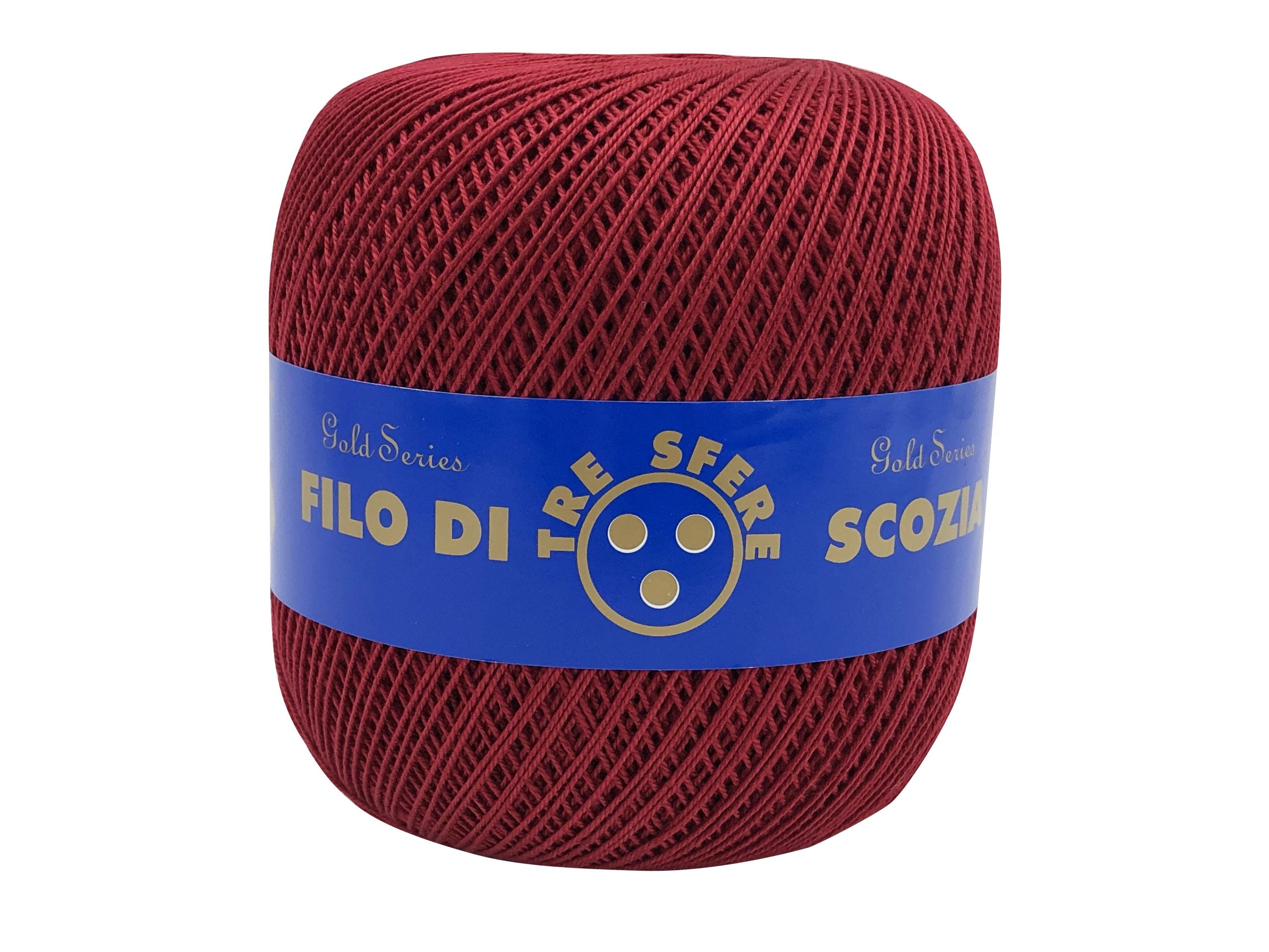 Cotone filo di scozia colorato. Titolo 8