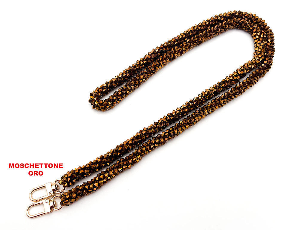 Tracolla cristallo con ganci 130 cm