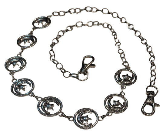 Catena gioiello luna e stelle