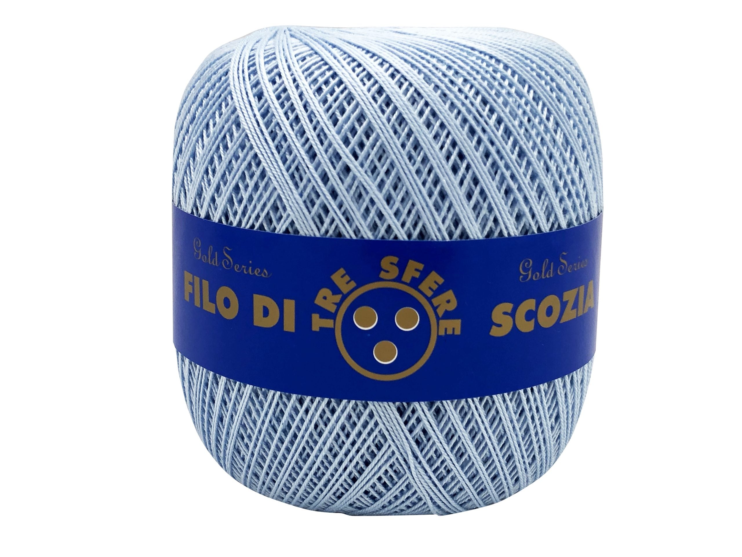 Cotone filo di scozia colorato. Titolo 8