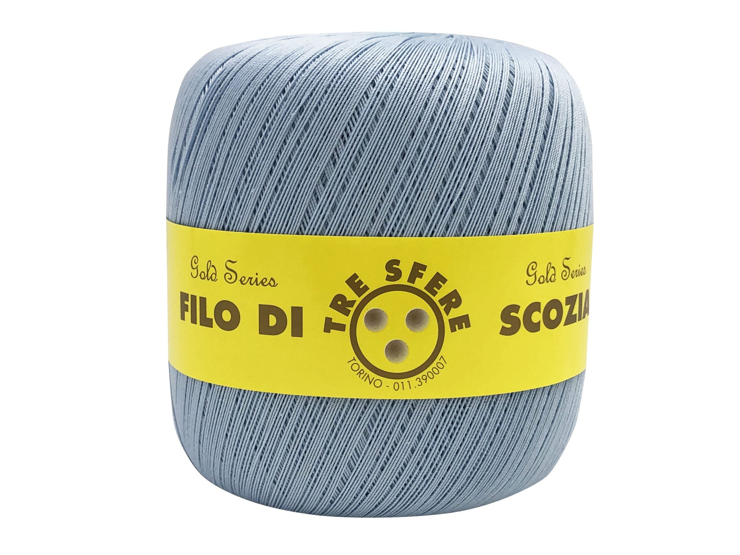 Cotone filo di scozia colorato. Titolo 16
