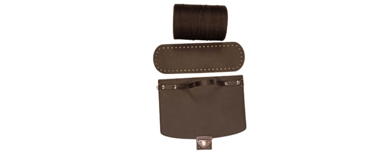 Kit cartella in vera pelle con manico 1