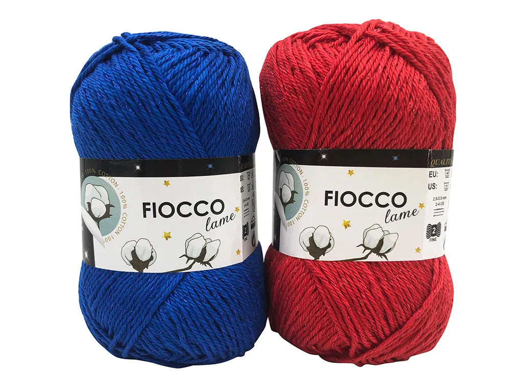 Cotone fiocco lamè. Confezione