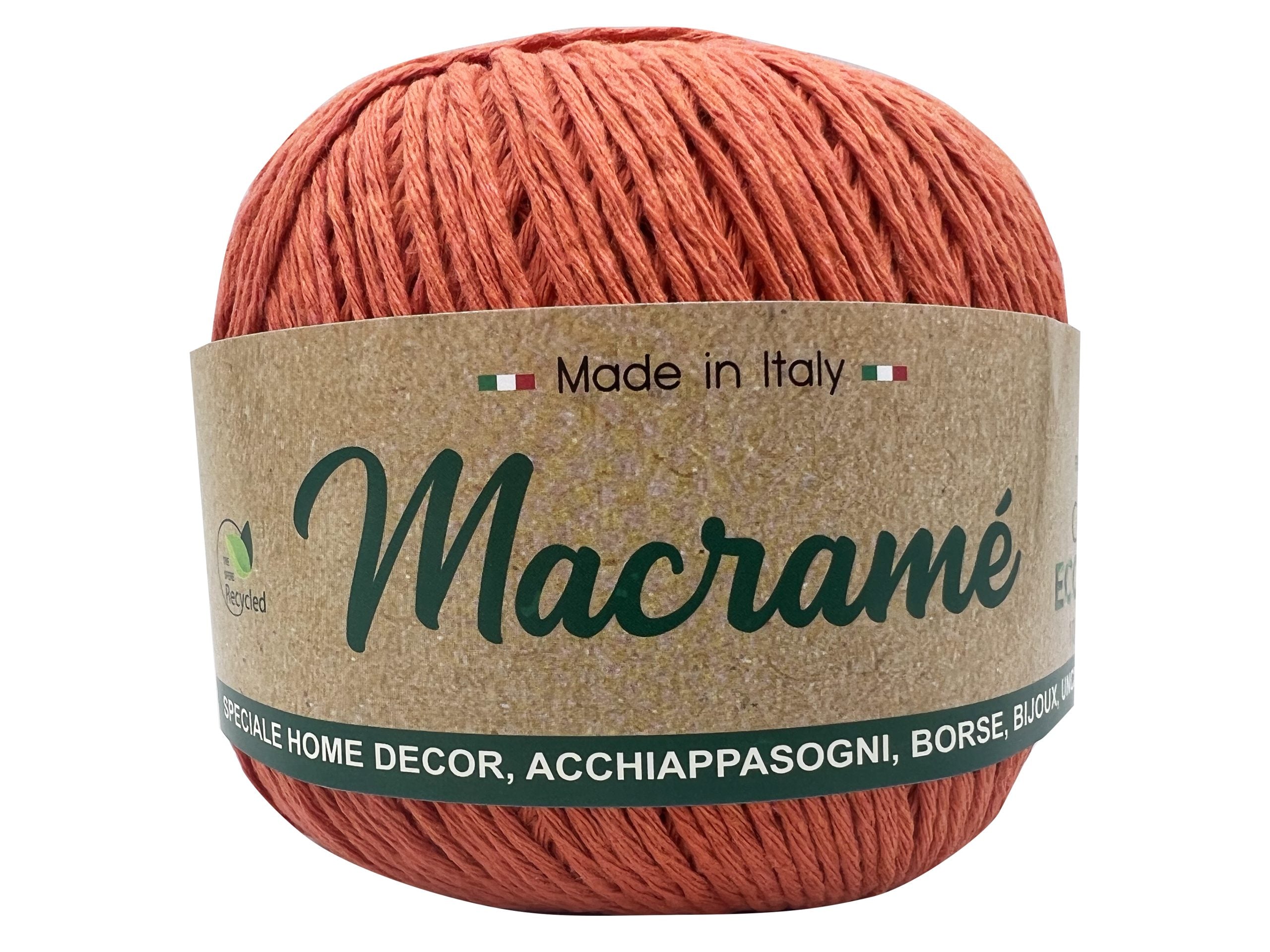 Cordoncino macramè barbante. Confezione