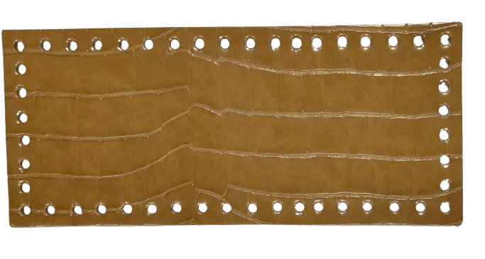 Fondo rettangolare in vera pelle 23×10 cm