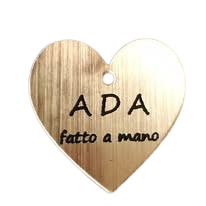 Etchette in plexiglass oro con scritta personalizzata