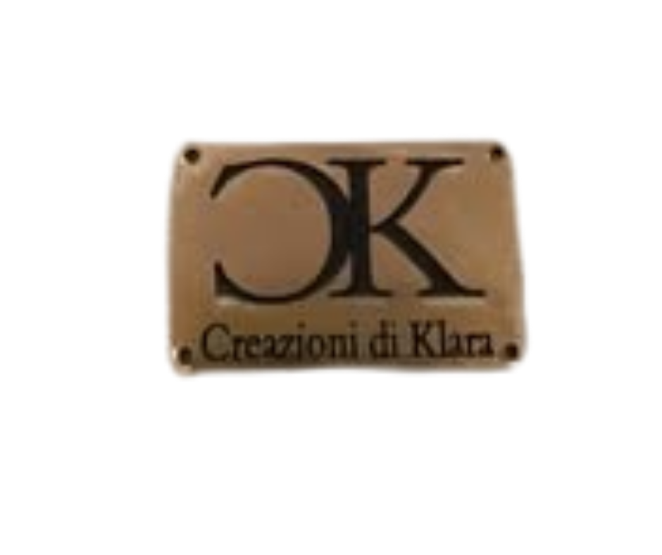 Etchette in plexiglass oro con logo