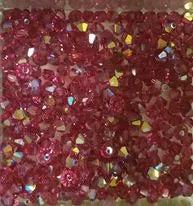 SwarovskI bicono 4mm Aurore Boreale 1