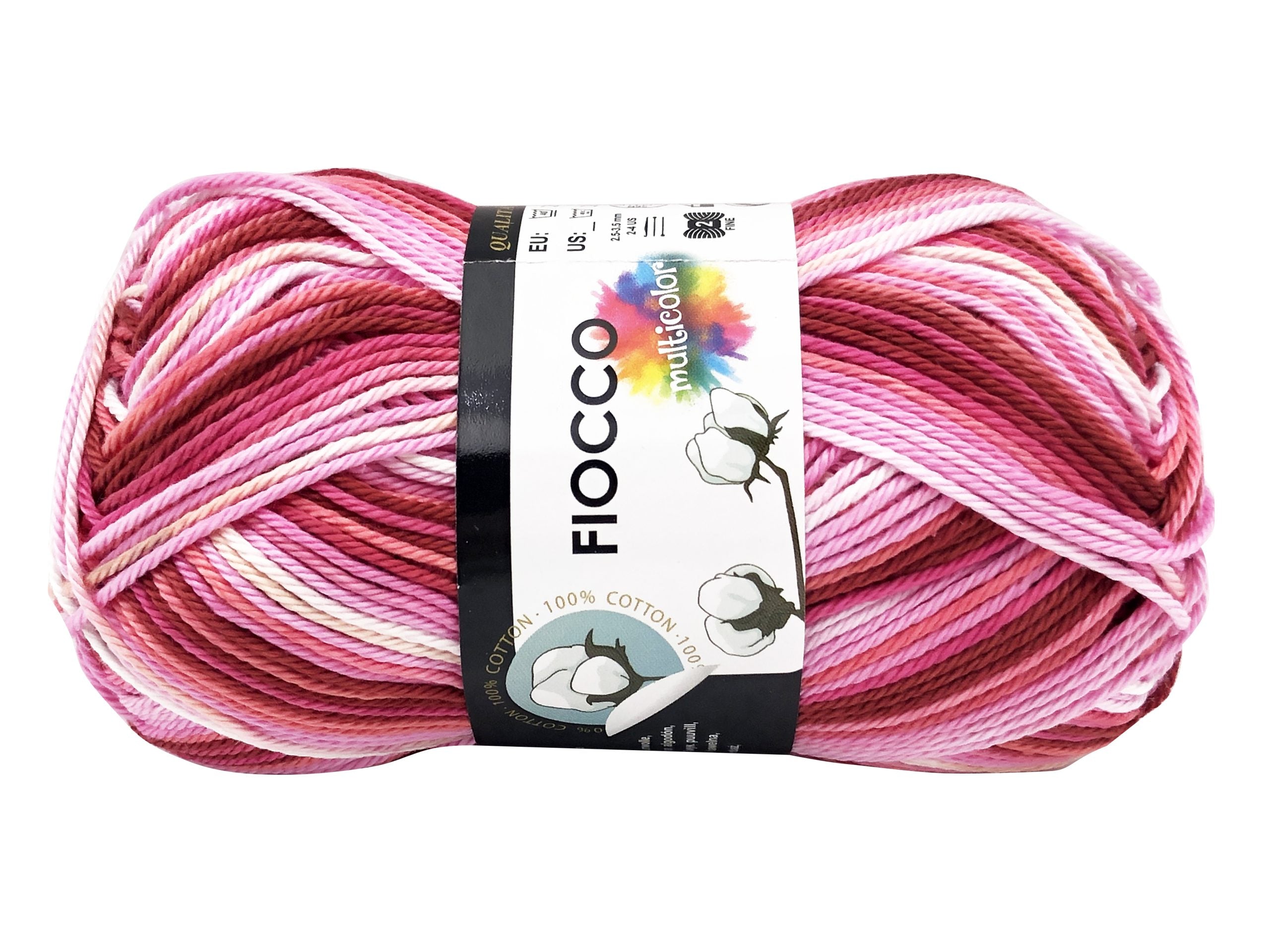 Cotone fiocco multicolor. Gomitolo