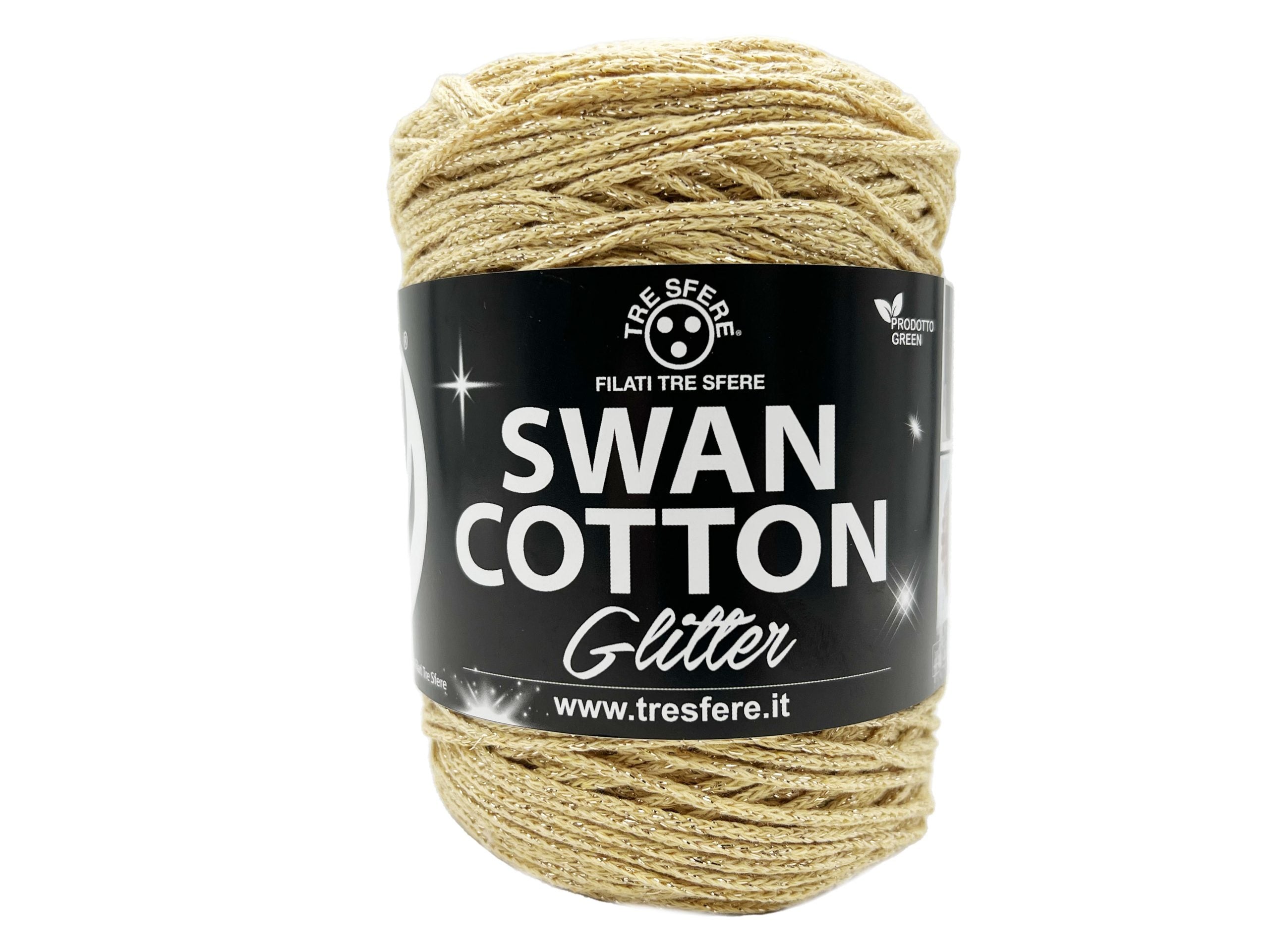 Swan cotton glitter