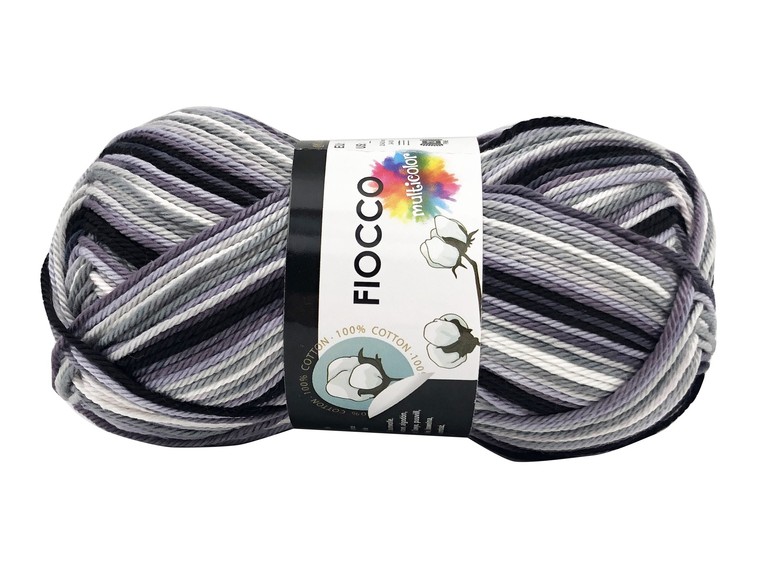Cotone fiocco multicolor. Gomitolo