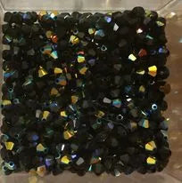 SwarovskI bicono 4mm Aurore Boreale 1