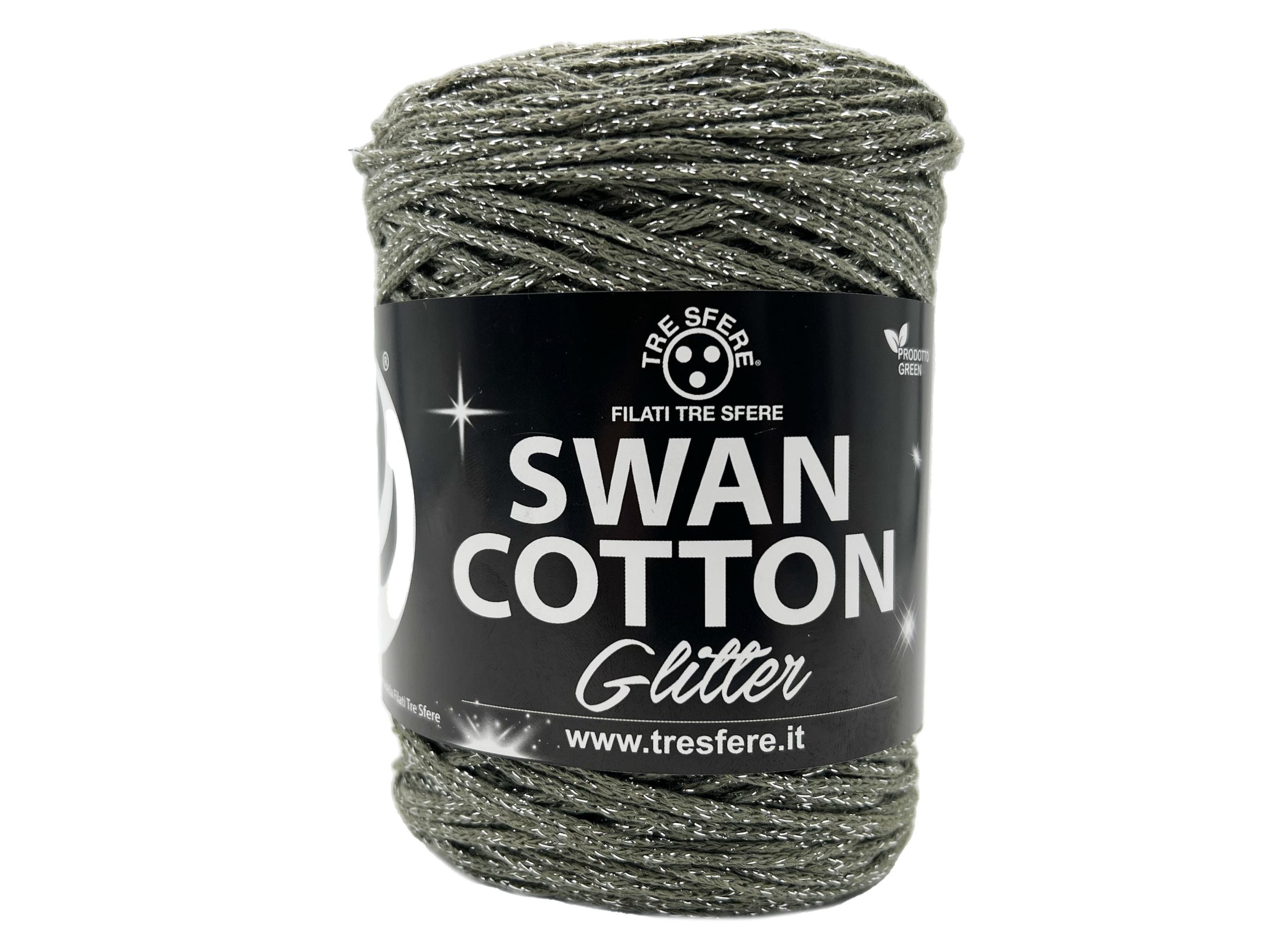 Swan cotton glitter