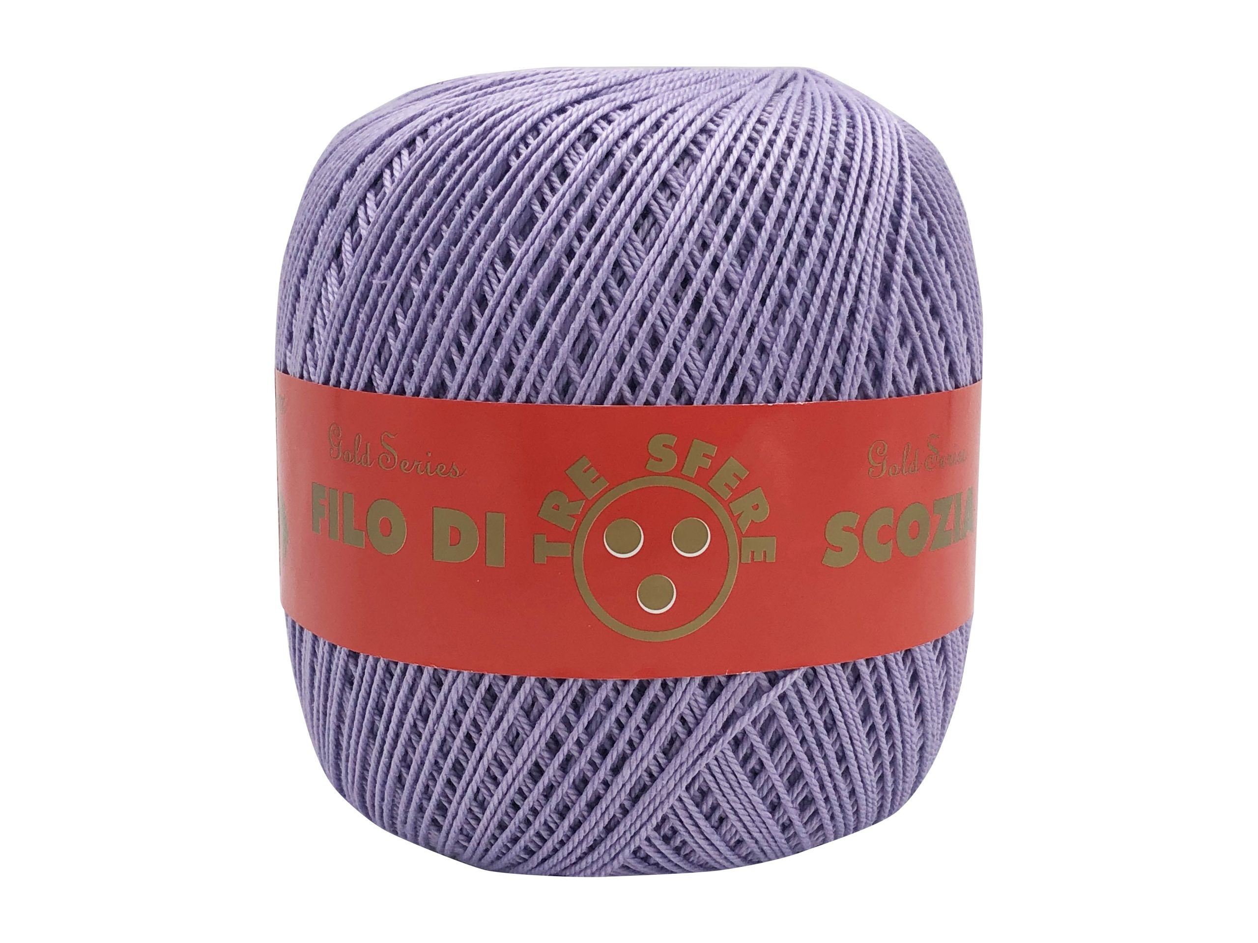 Cotone filo di scozia colorato. Titolo 5