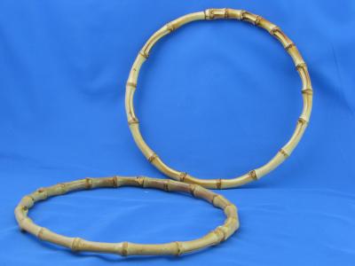 Manici  in vero bamboo cerchio 21cm