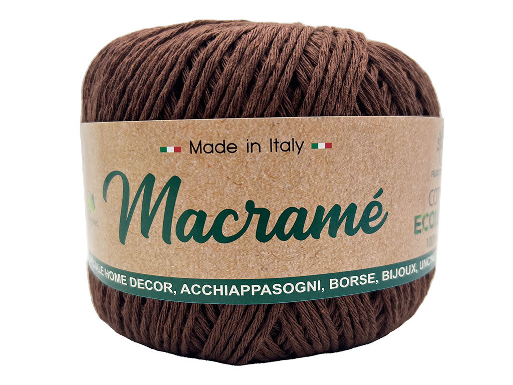 Cordoncino macramè barbante. Confezione