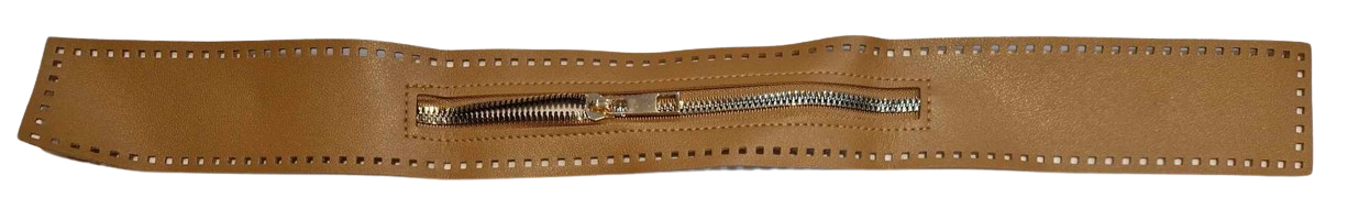 Cerniera 54 cm ecopelle
